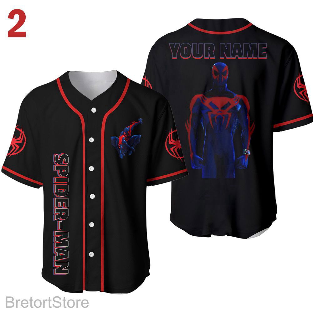 Spiderman Baseball Jersey, Superhero Shirt - Aopprinter