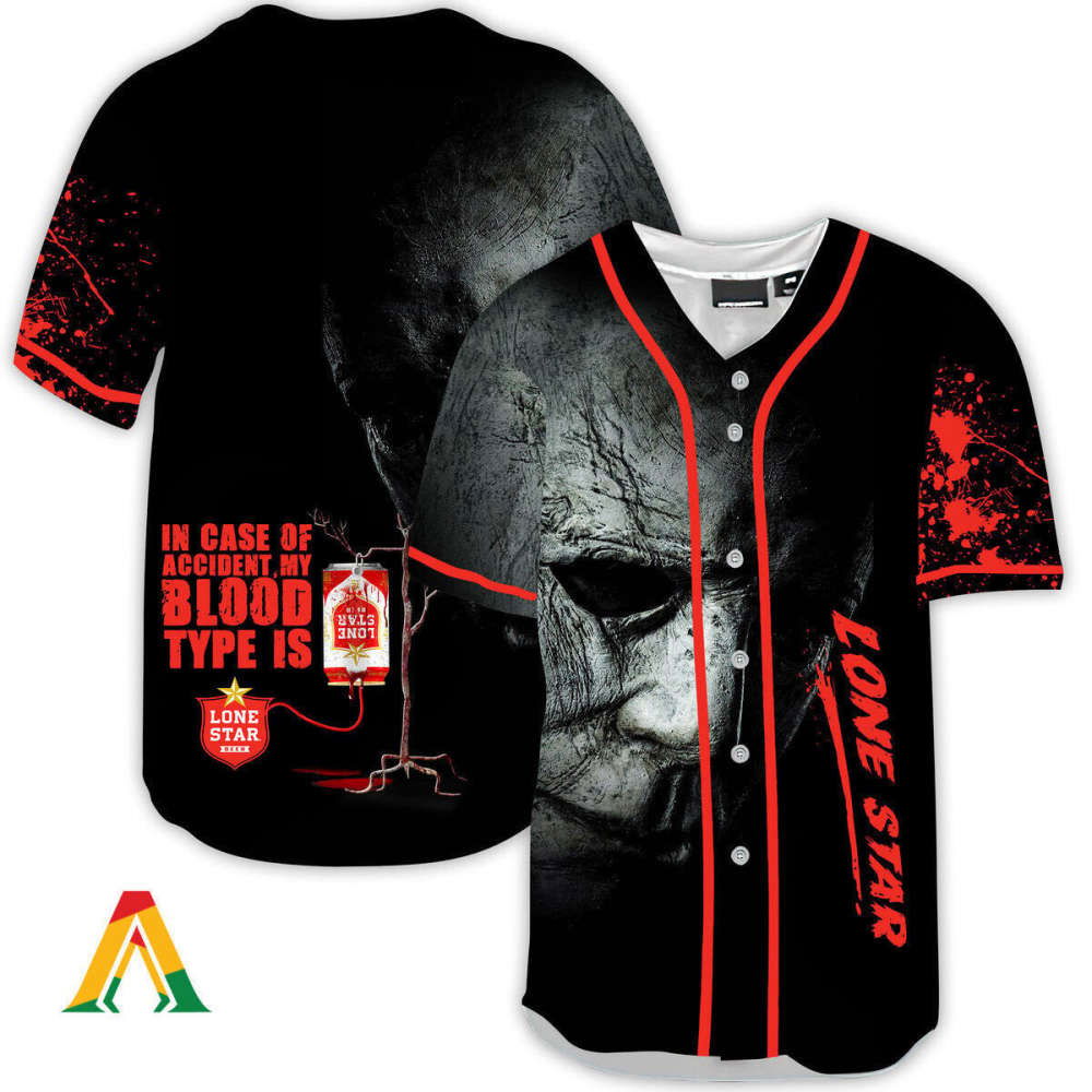 Spooktacular Halloween Horror Michael Myers Lone Star Baseball Jersey - Aopprinter