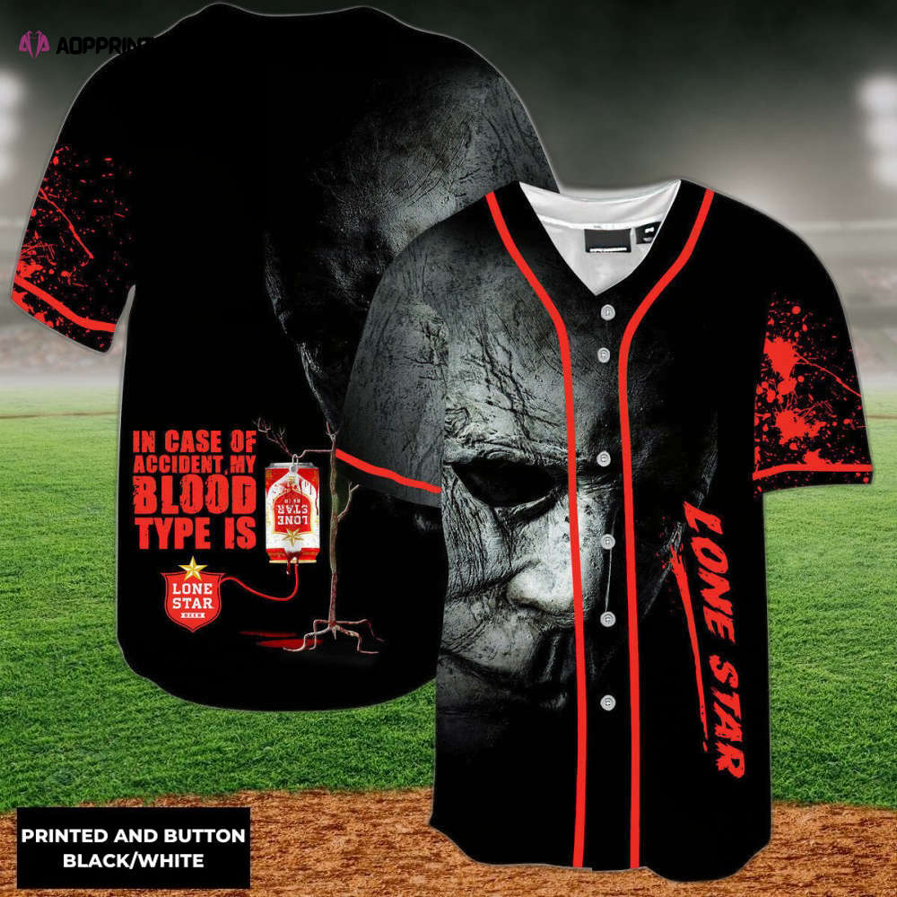 Spooktacular Halloween Horror Michael Myers Lone Star Baseball Jersey - Aopprinter