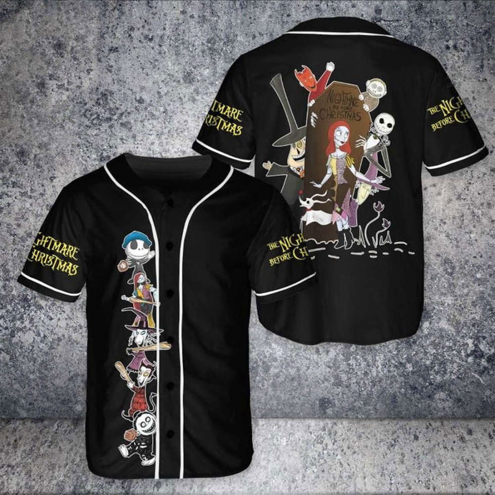 Spooktacular Jack Skellington Halloween Baseball Jersey - Limited Edition - Aopprinter