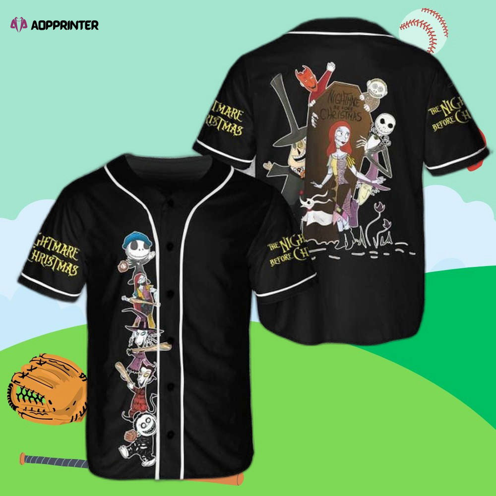 Spooktacular Jack Skellington Halloween Baseball Jersey - Limited Edition - Aopprinter