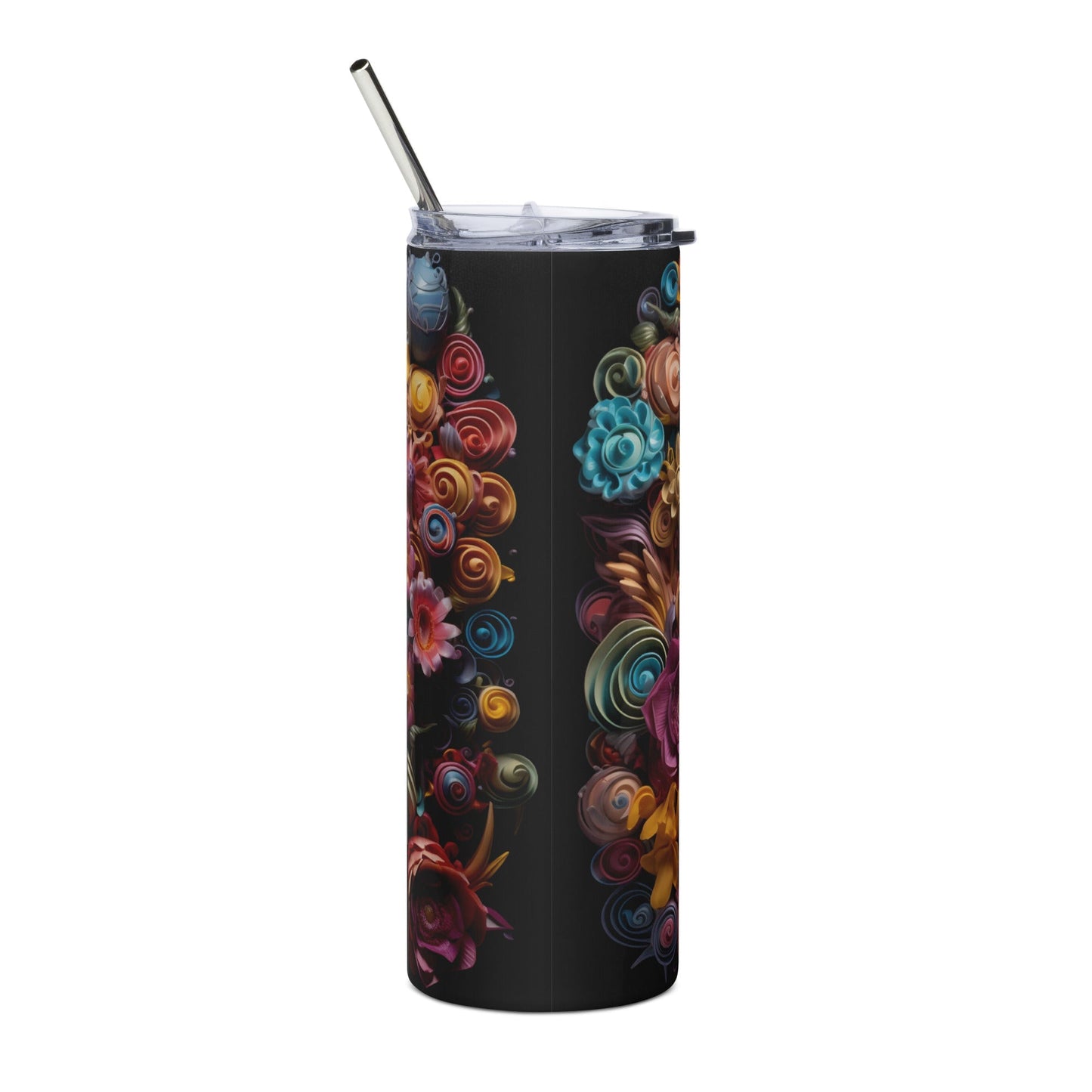 Balloon Mexican Sugar Skull Stainless steel tumbler Style001