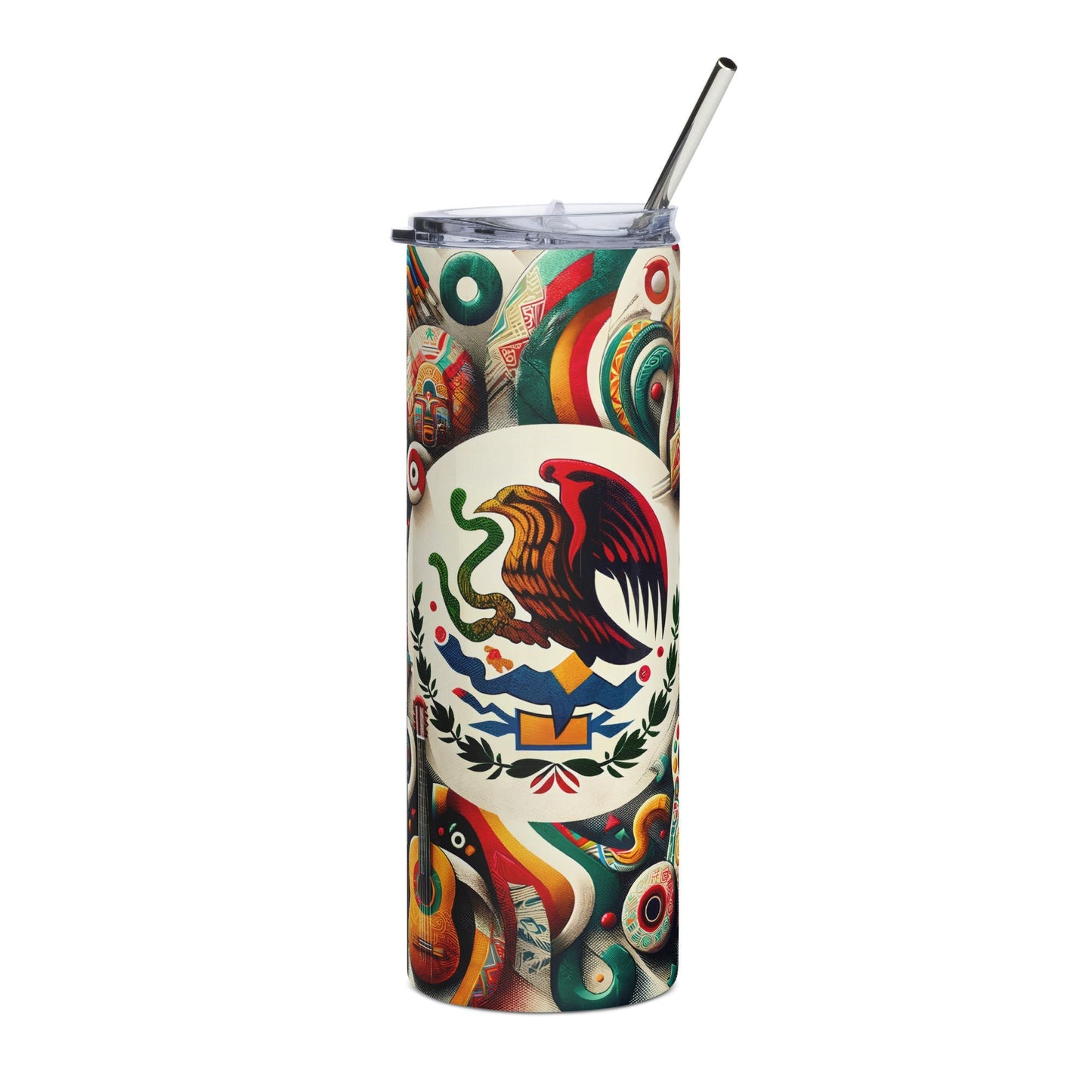 Mexico Abstract Aztec Stainless Steel Tumbler 20oz