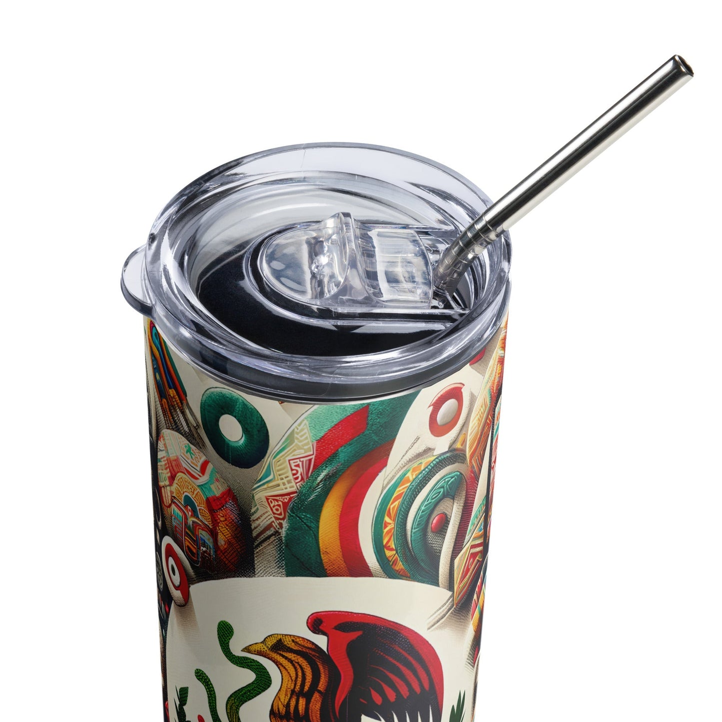 Mexico Abstract Aztec Stainless Steel Tumbler 20oz