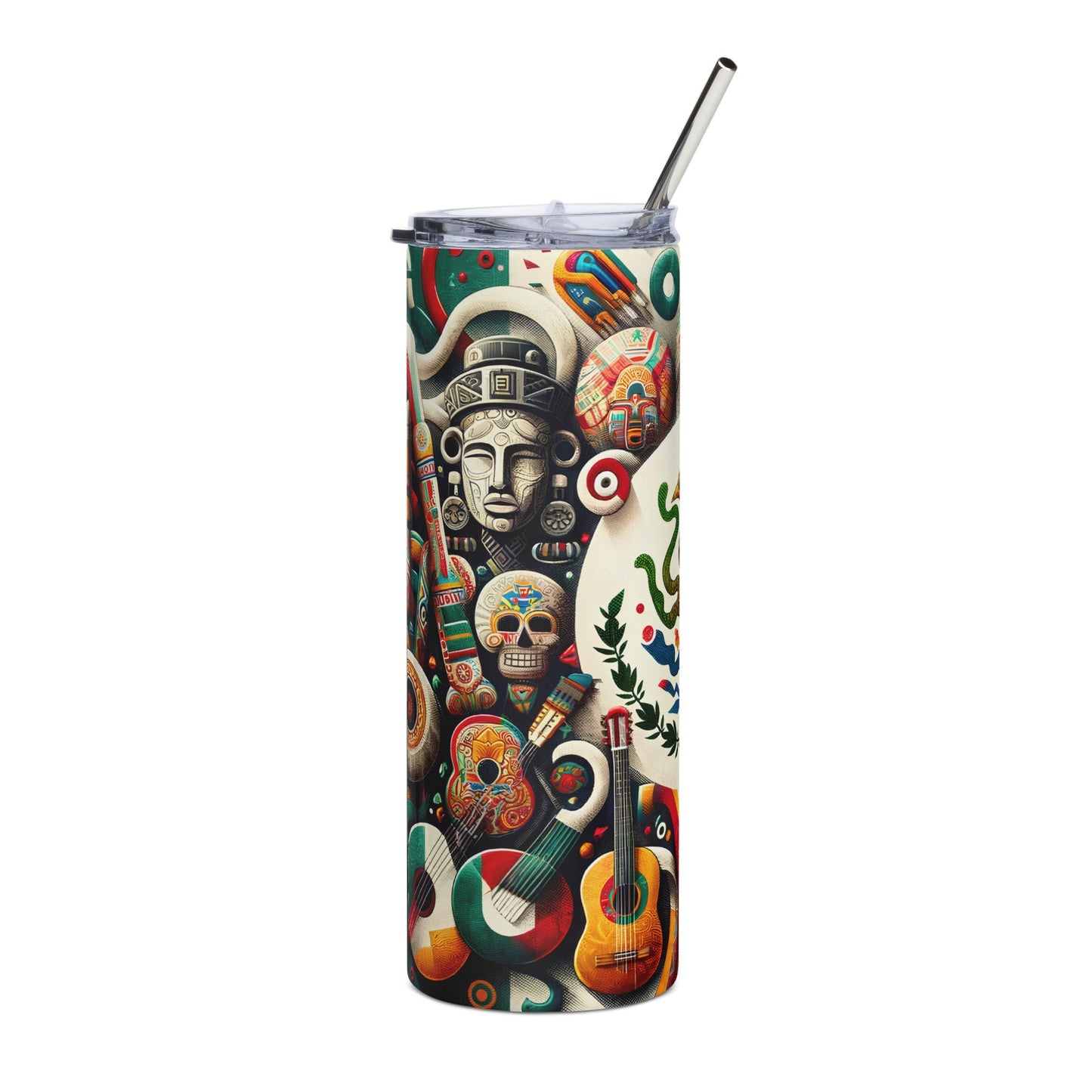 Mexico Abstract Aztec Stainless Steel Tumbler 20oz