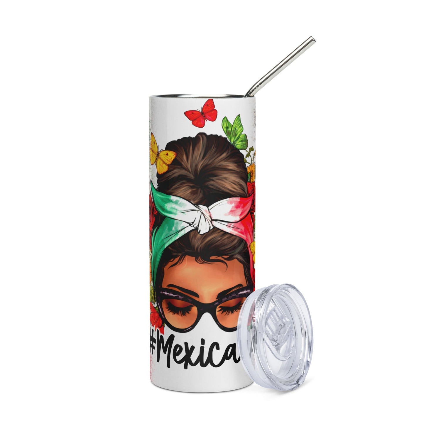 Mexicana Messy Bun Stainless Steel Tumbler