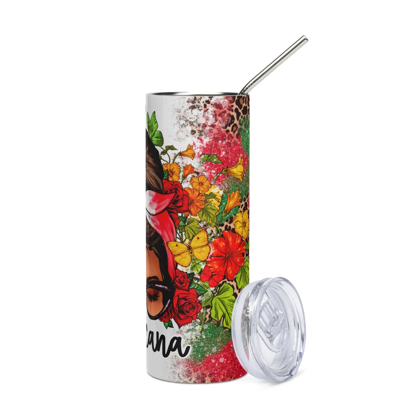 Mexicana Messy Bun Stainless Steel Tumbler