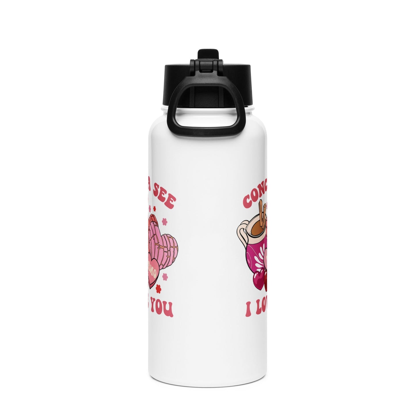 Concha See Te Amo Stainless Steel Water Bottle 32oz for Latinos