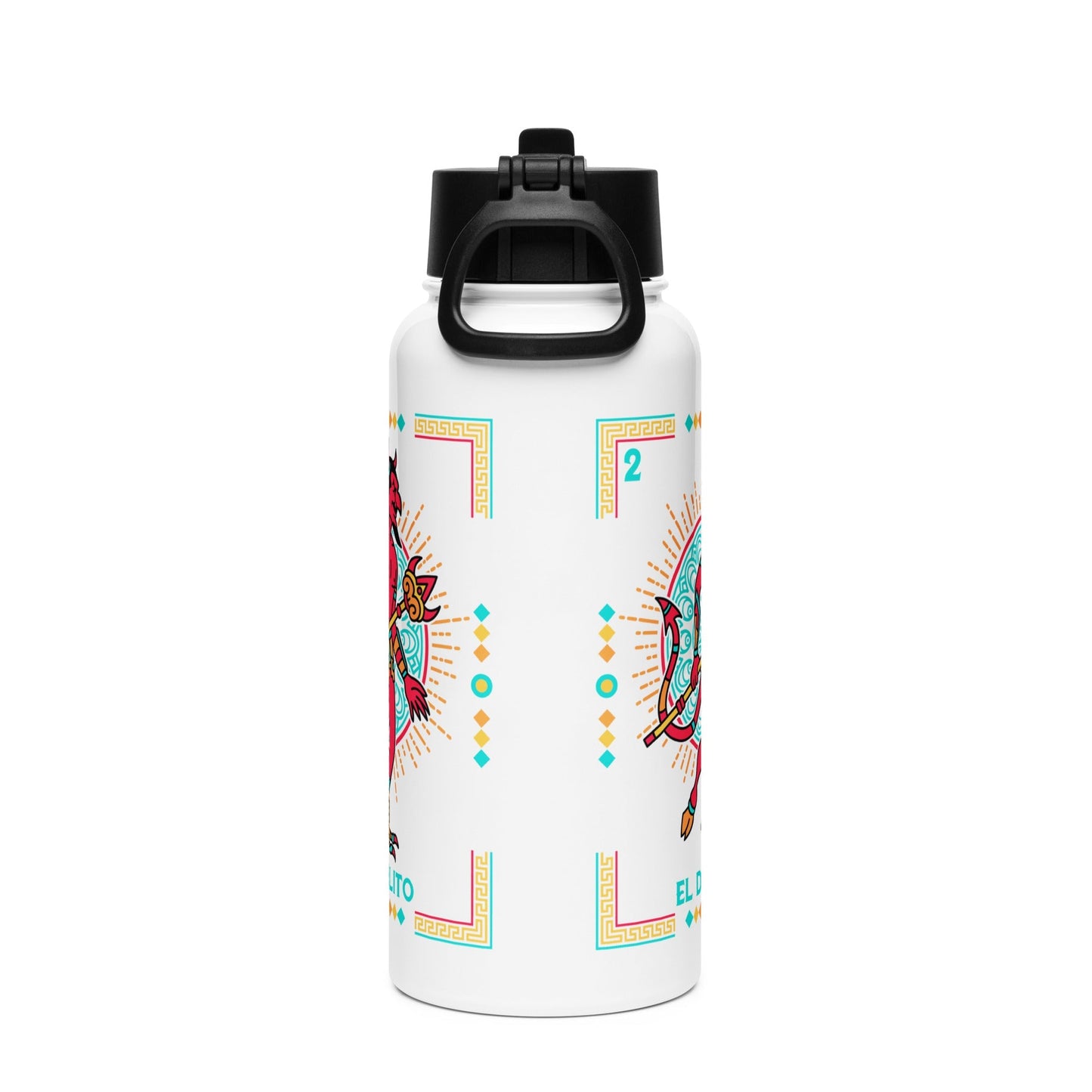 El Diablito Mexican Loteria Stainless Steel Water Bottle 32oz