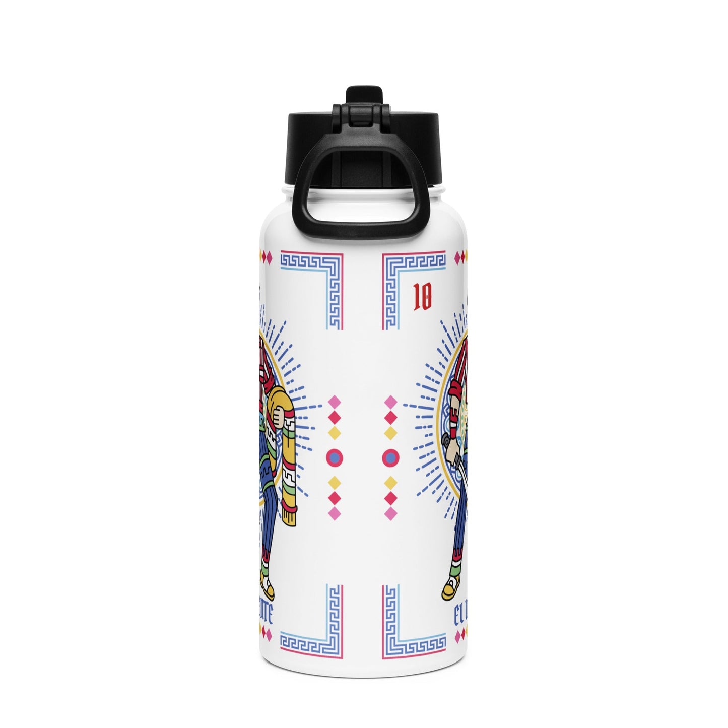 El Valiente Mexican Loteria Stainless Steel Water Bottle 32oz