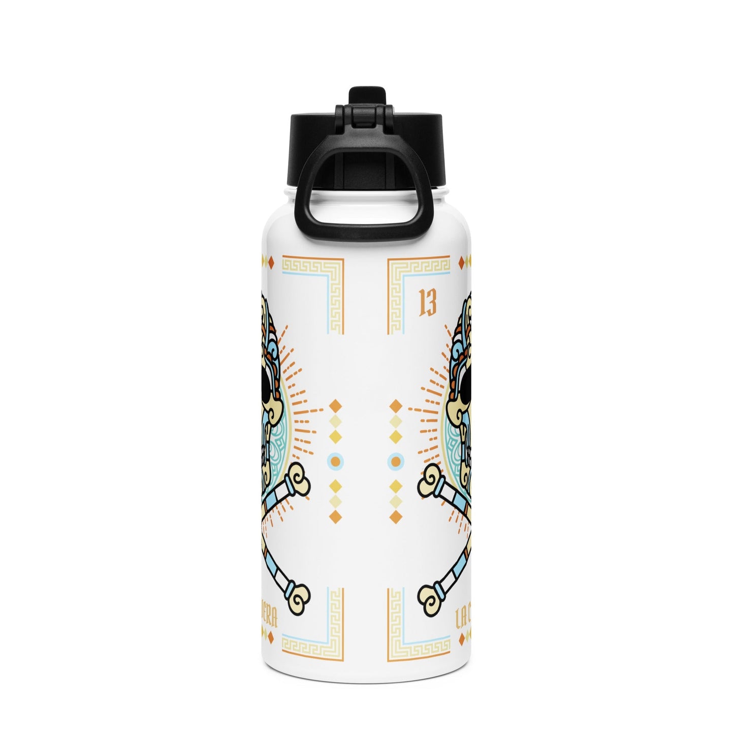 La Calavera Mexican Loteria Stainless Steel Bottle 32oz