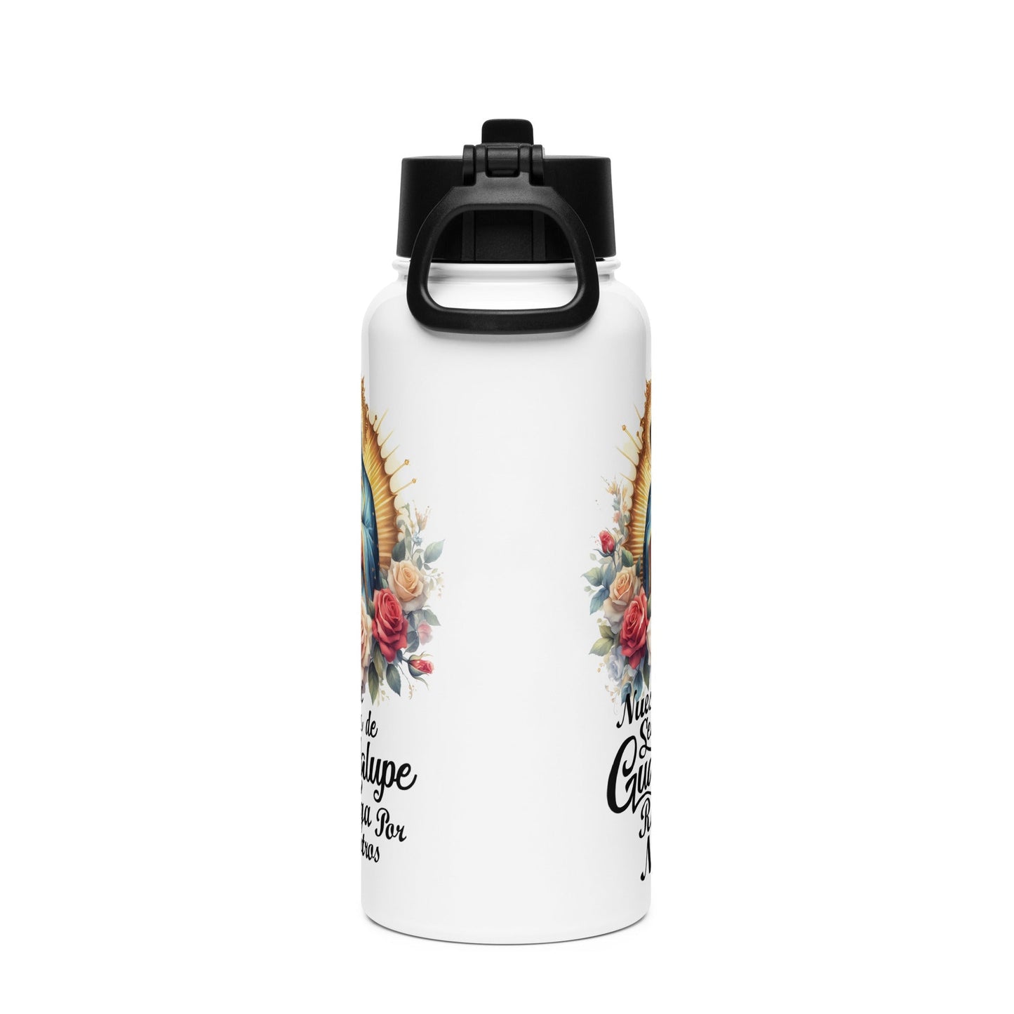 Nuestra Senora de Guadalupe Ruega por Nosotros Steel Water Bottle 32oz