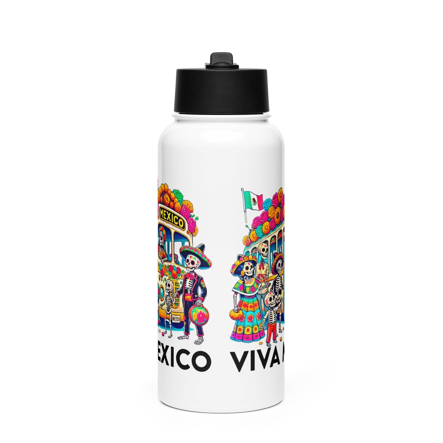 Viva Mexico Stainless Steel Water Bottle 32oz