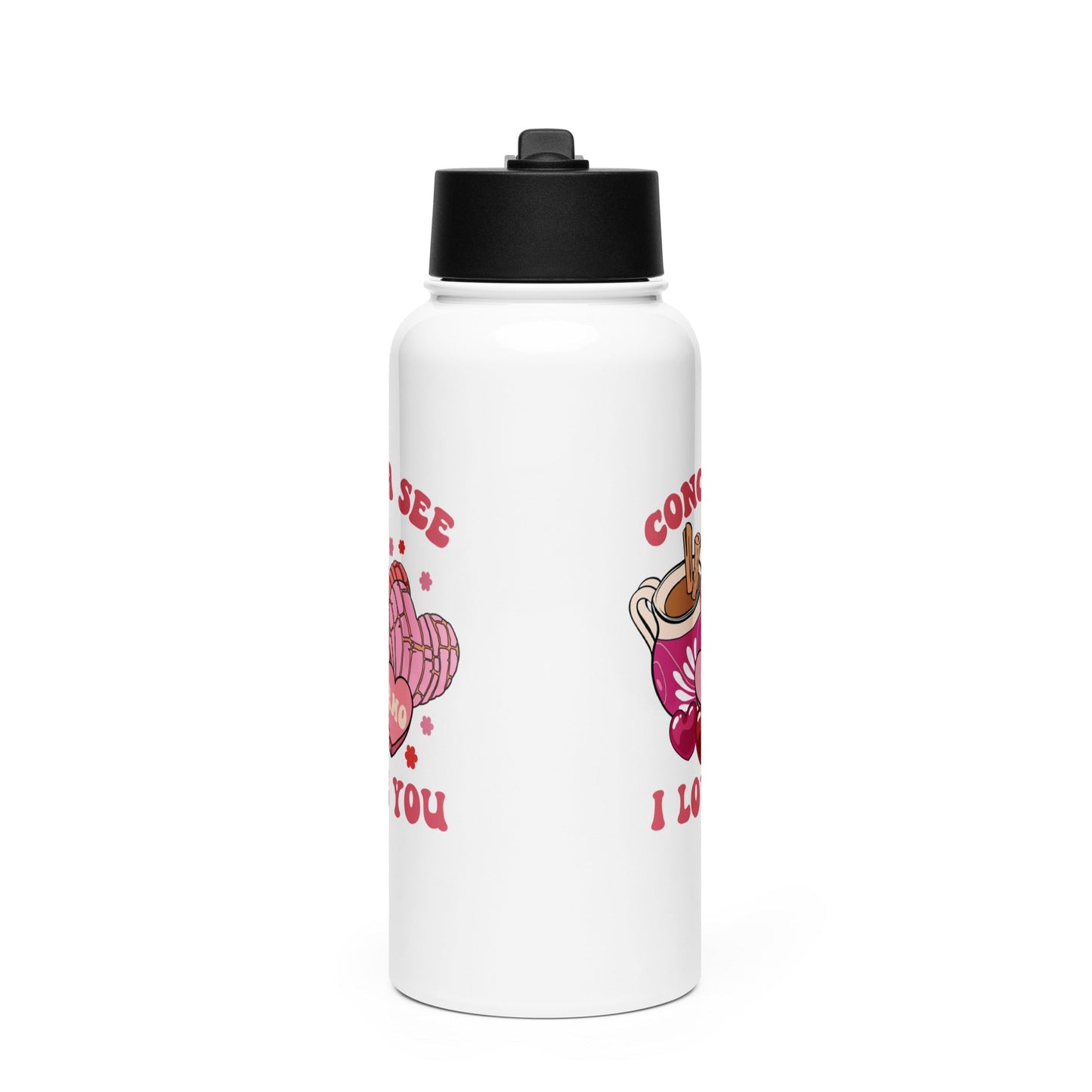 Concha See Te Amo Stainless Steel Water Bottle 32oz for Latinos