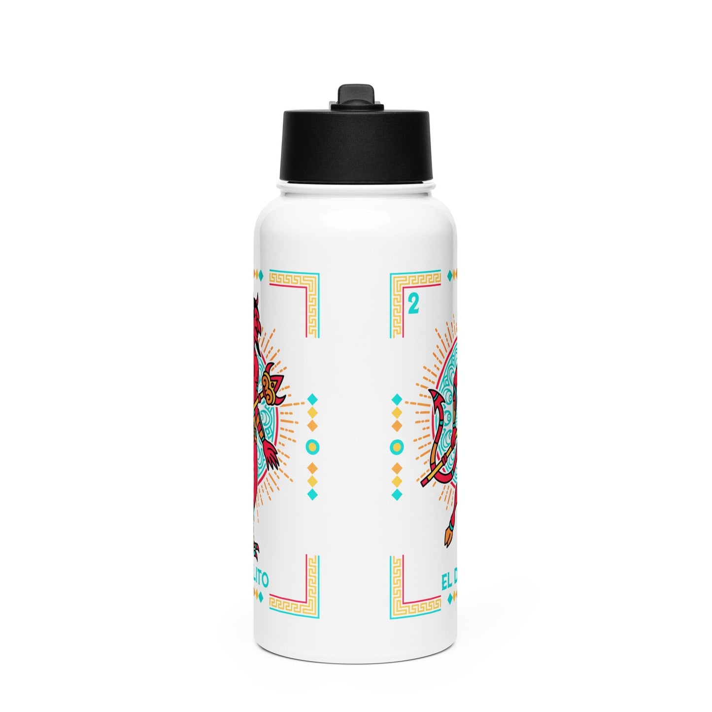 El Diablito Mexican Loteria Stainless Steel Water Bottle 32oz