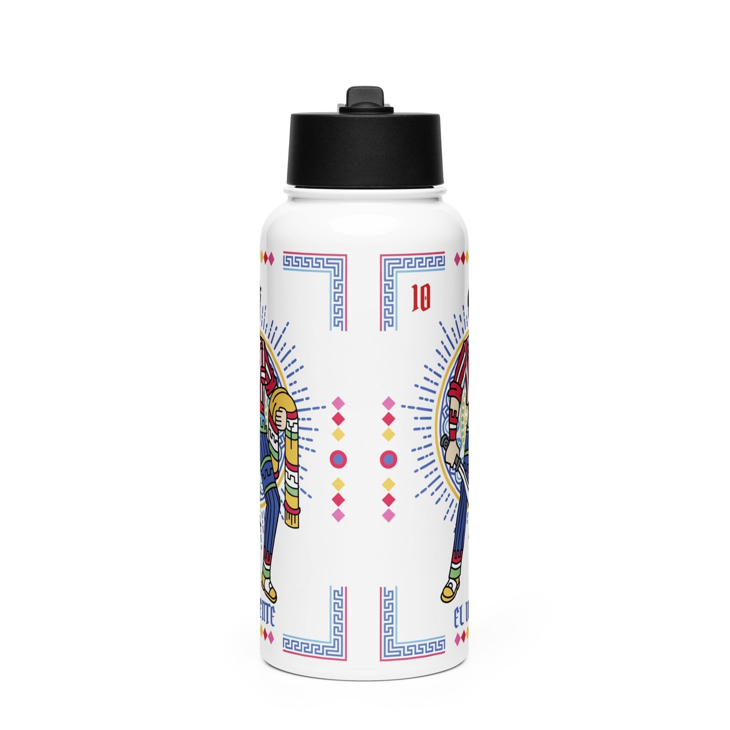 El Valiente Mexican Loteria Stainless Steel Water Bottle 32oz