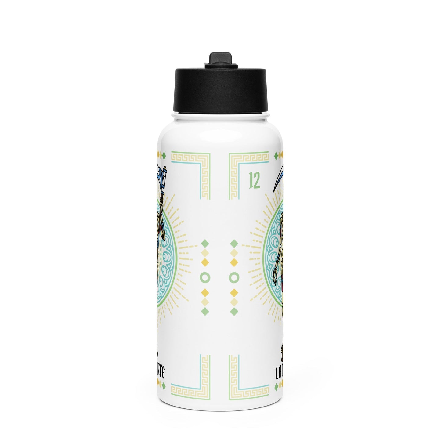 La Muerte Mexican Loteria Stainless Steel Water Bottle 32oz