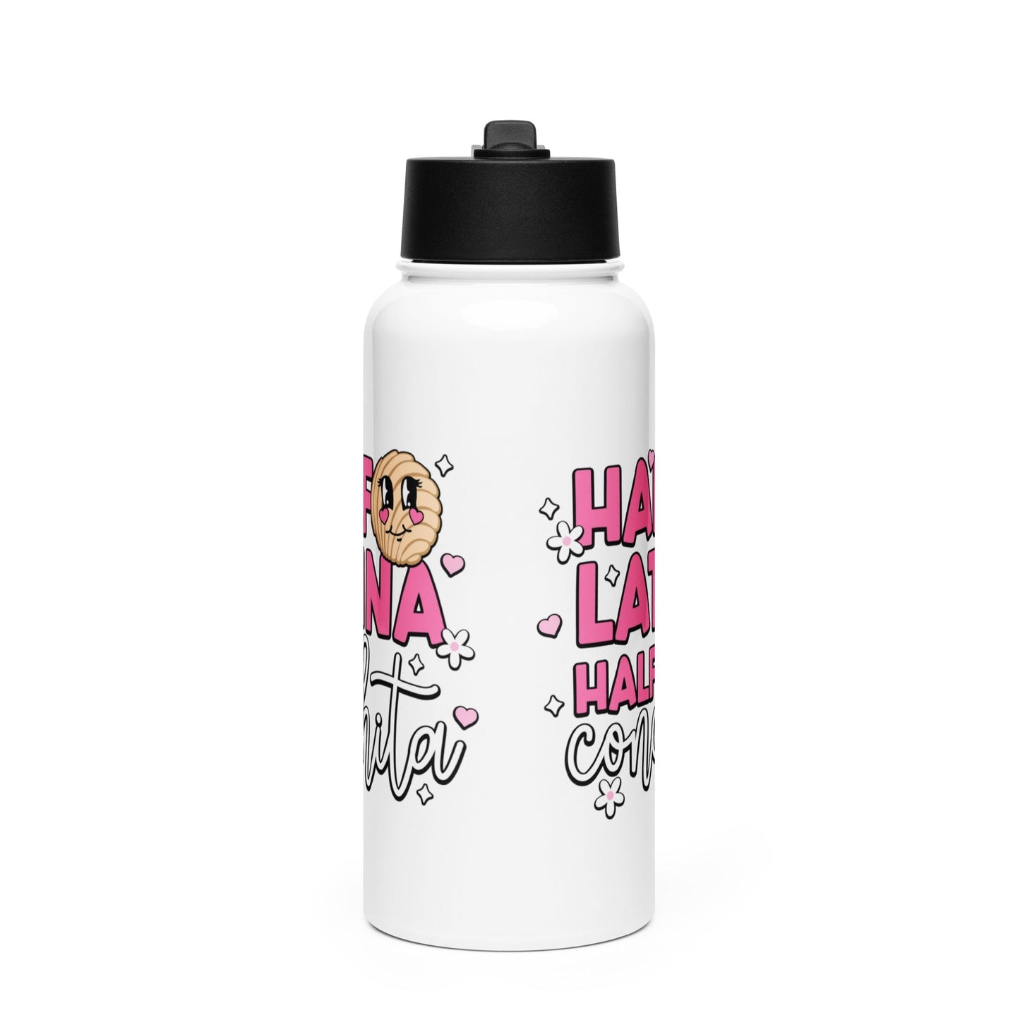 Half Latina Half Conchita Stainless Steel Water Bottle 32oz
