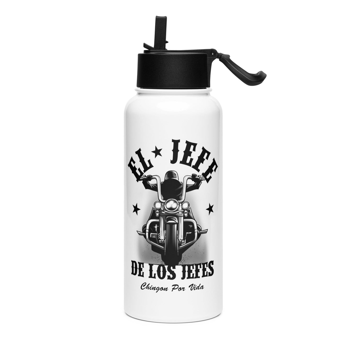 El Jefe De Los Jefes Chingon Por Vida Stainless Steel Water Bottle 32oz