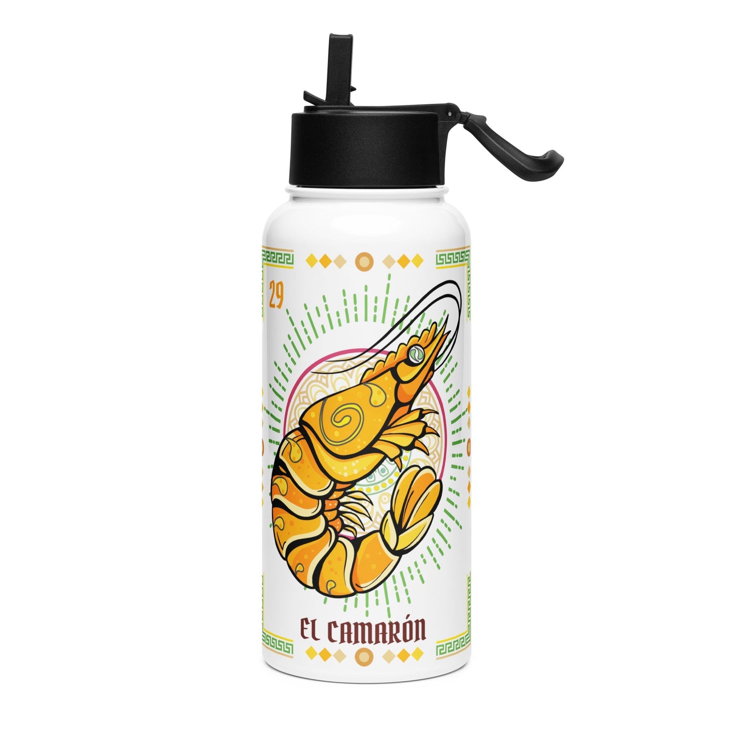 El Cameron Mexican Loteria Stainless Steel Water Bottle 32oz