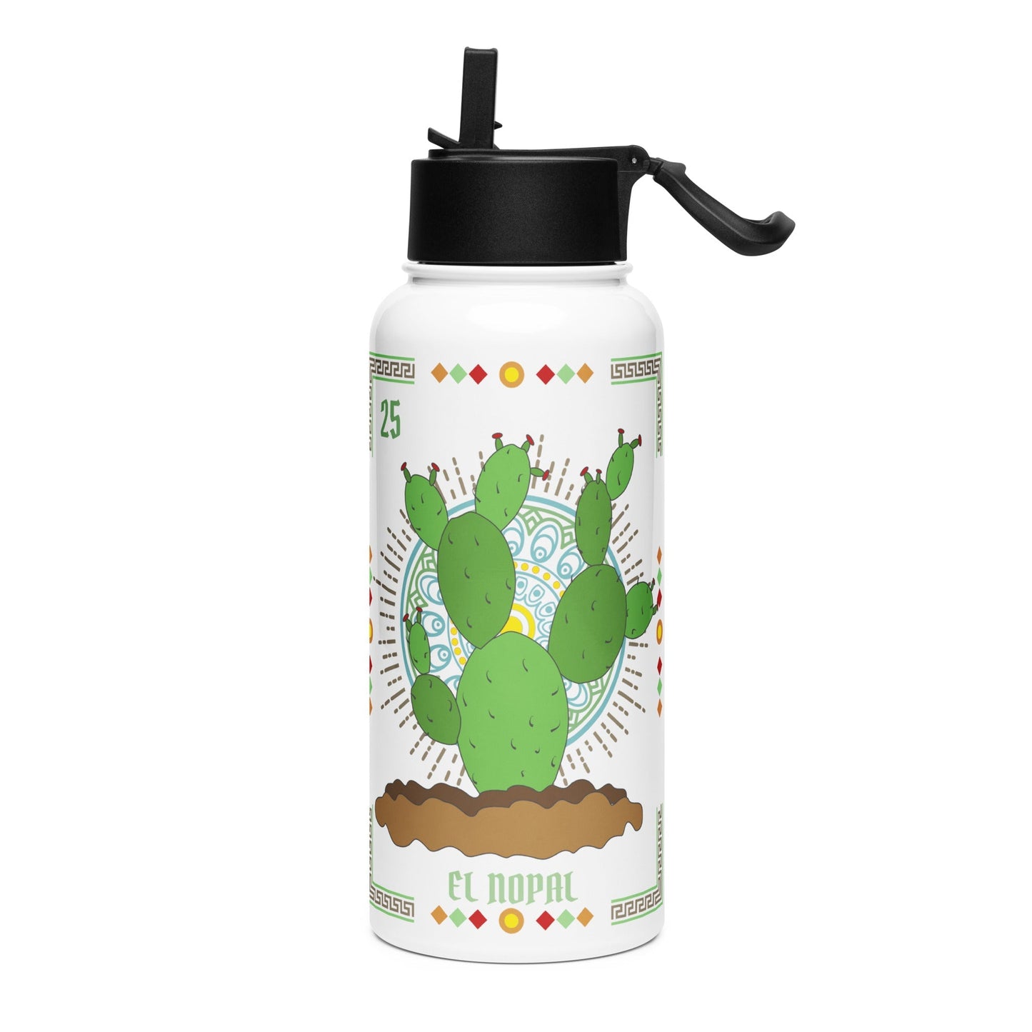 El Nopal Mexican Loteria Stainless Steel Water Bottle 32oz
