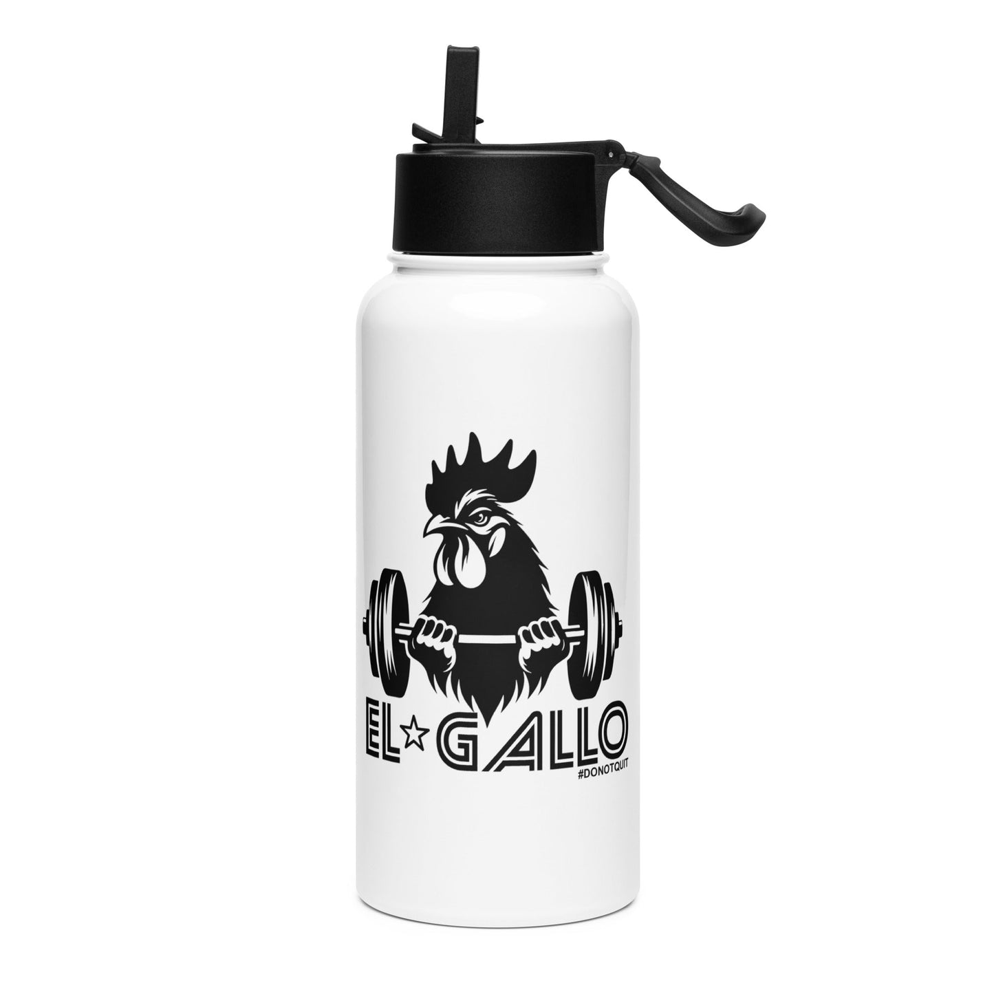 El Gallo #donotquit Stainless Steel Water Bottle 32oz