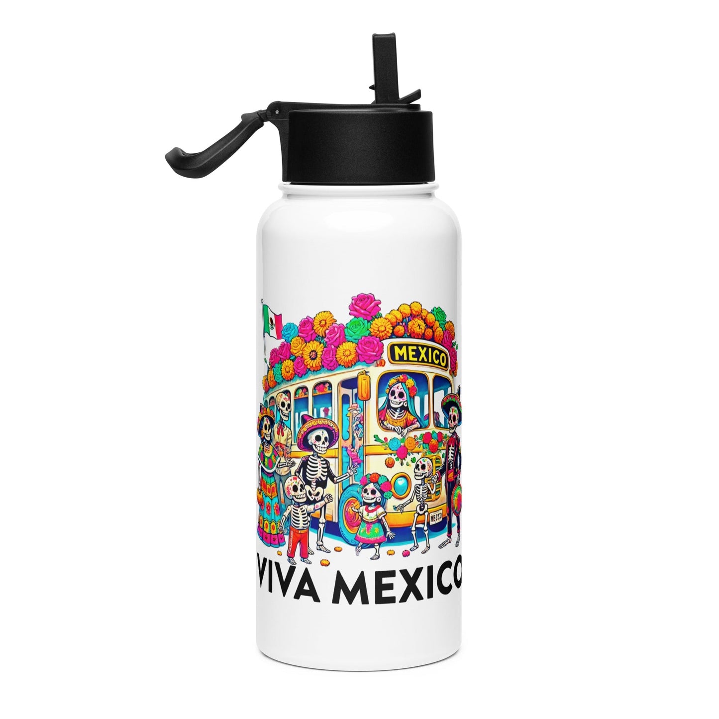 Viva Mexico Stainless Steel Water Bottle 32oz