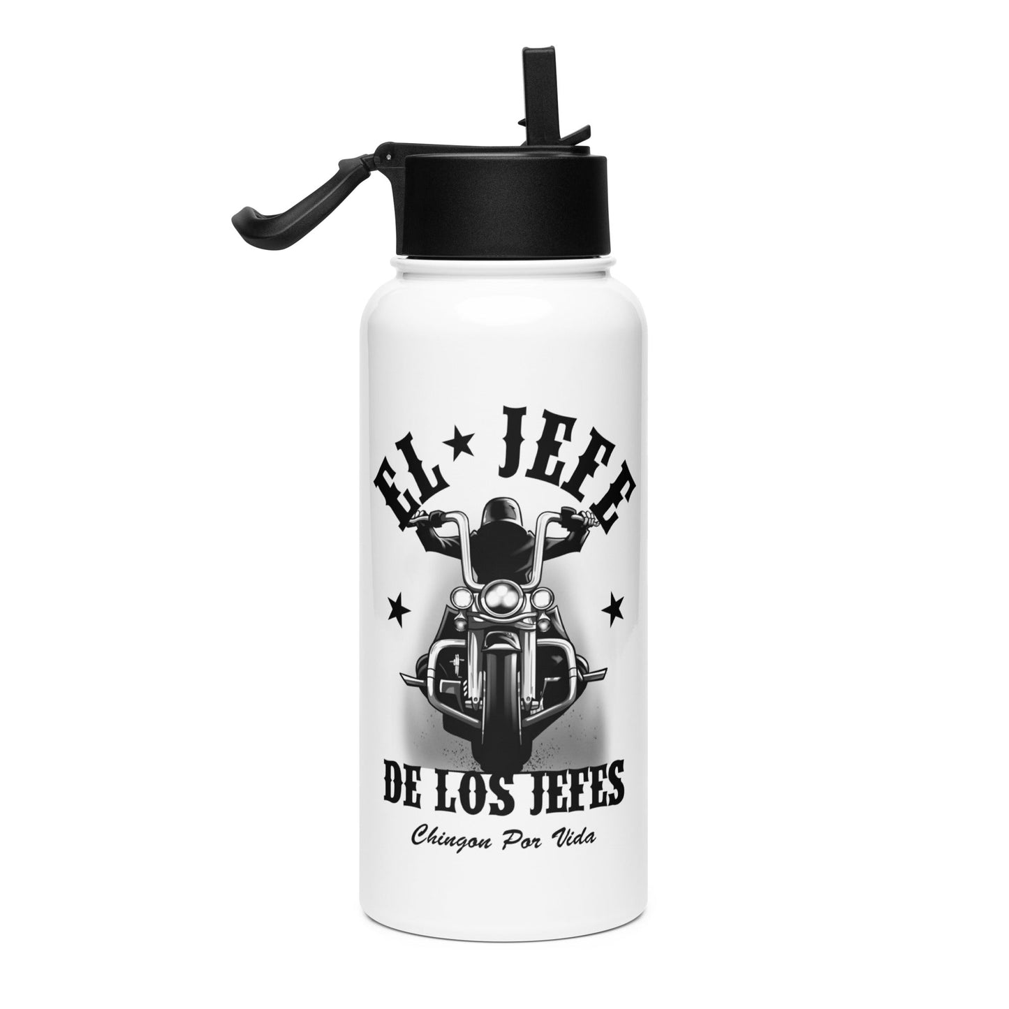 El Jefe De Los Jefes Chingon Por Vida Stainless Steel Water Bottle 32oz