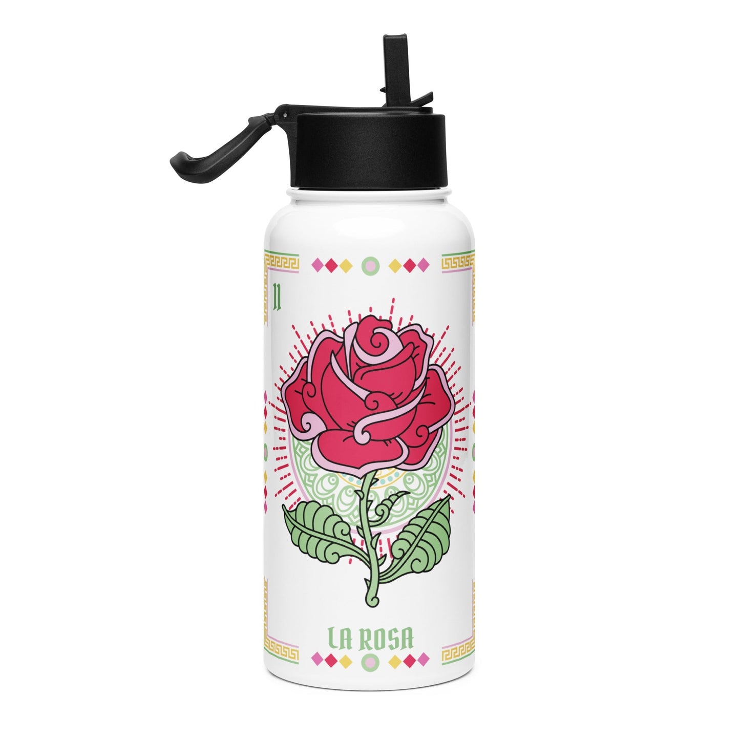 La Rosa Mexican Loteria Stainless Steel Water Bottle 32oz