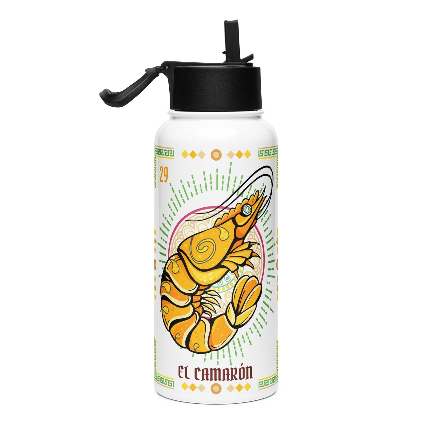 El Cameron Mexican Loteria Stainless Steel Water Bottle 32oz