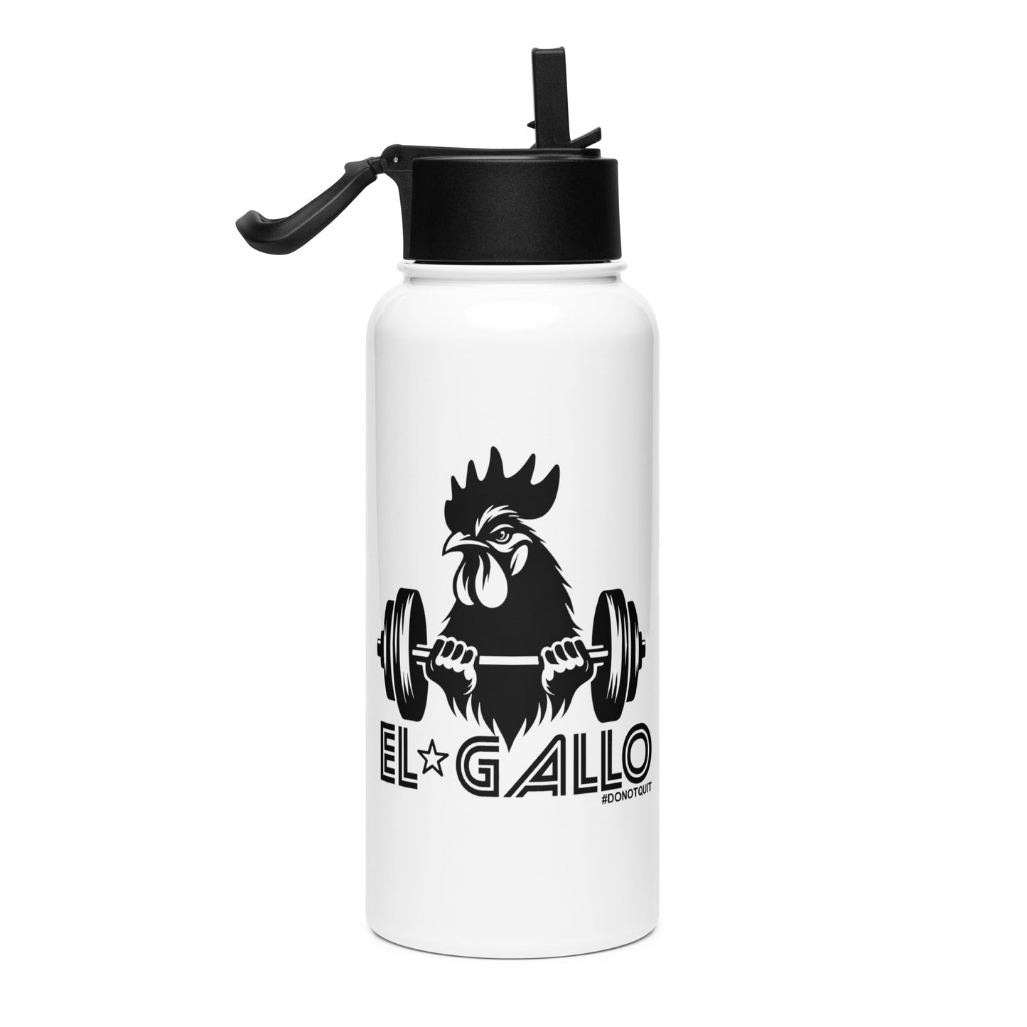 El Gallo #donotquit Stainless Steel Water Bottle 32oz