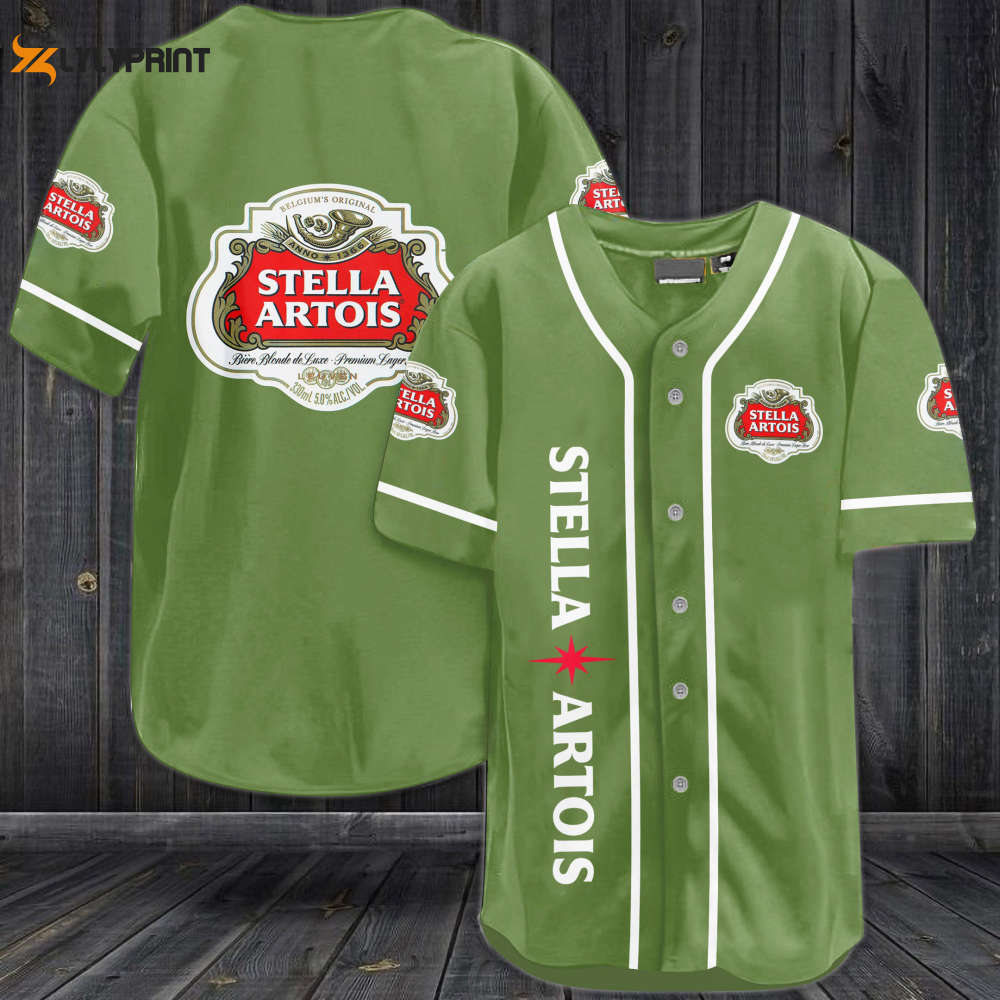Stella Artois Beer Baseball Jersey - Gift for Men Women - lylyprint.com