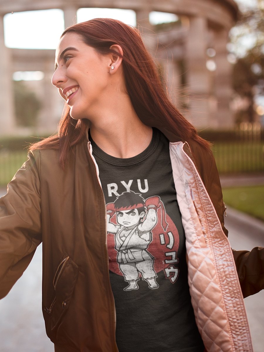 Street Fighter Chibi Ryu Boyfriend Tee