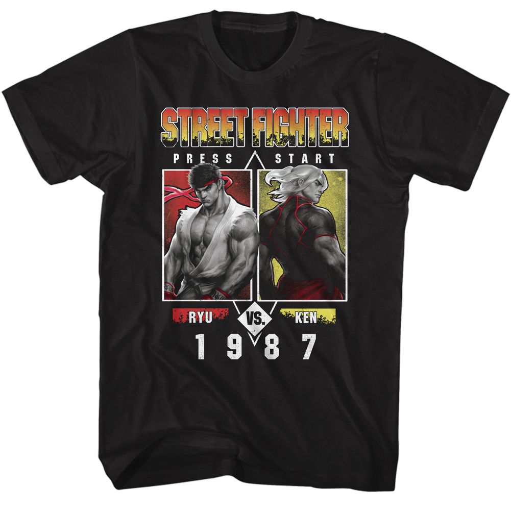 Street Fighter Ryu Vs Ken 1987 Boyfriend Tee