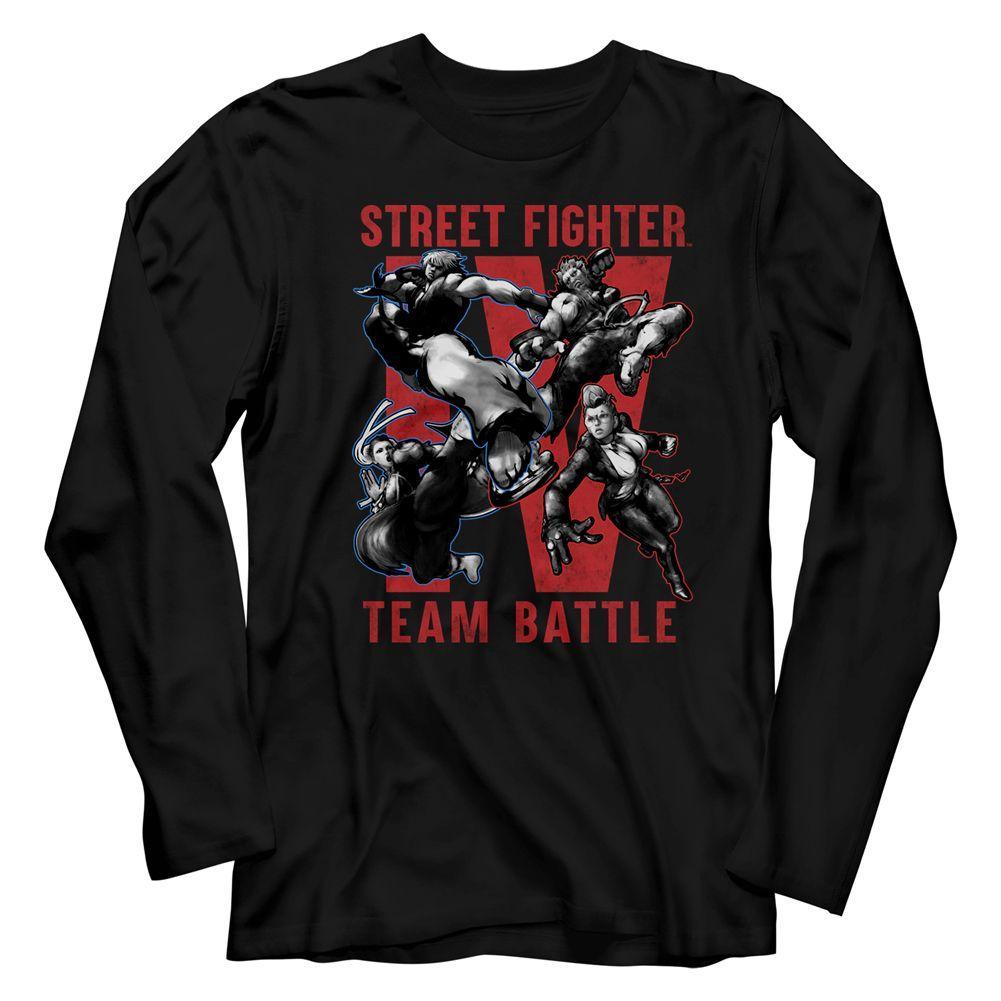 Street Fighter Team Battle Long Sleeve Boyfriend Tee