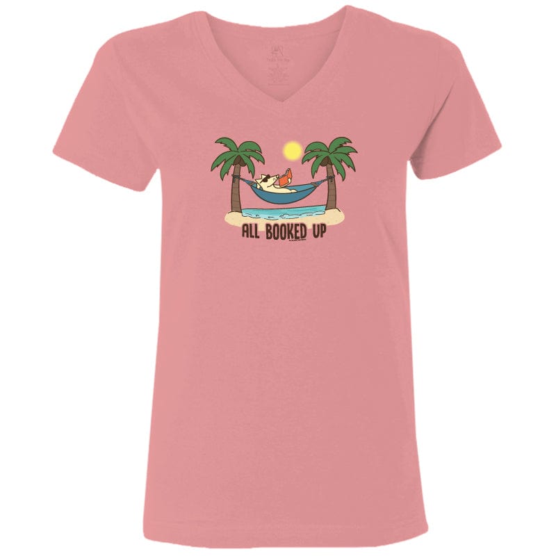 All Booked Up For Summer - Ladies T-Shirt V-Neck