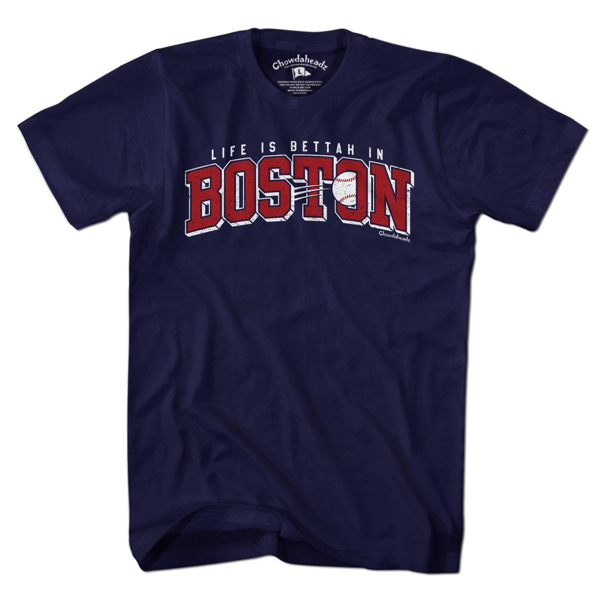 Life is Bettah in Boston Baseball T-Shirt