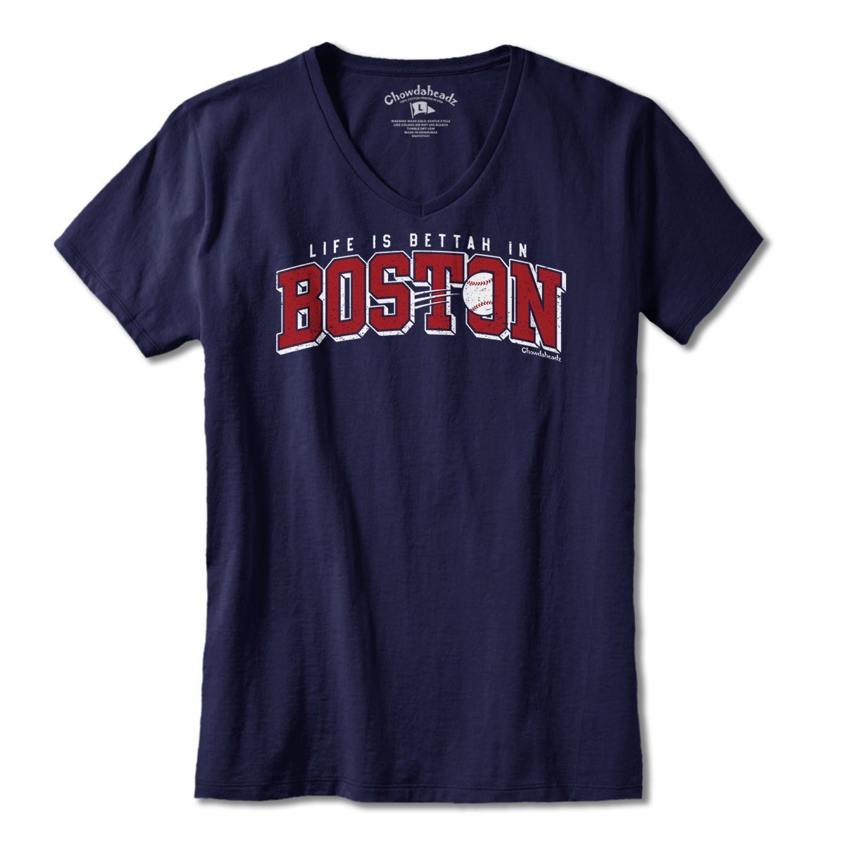 Life is Bettah in Boston Baseball T-Shirt
