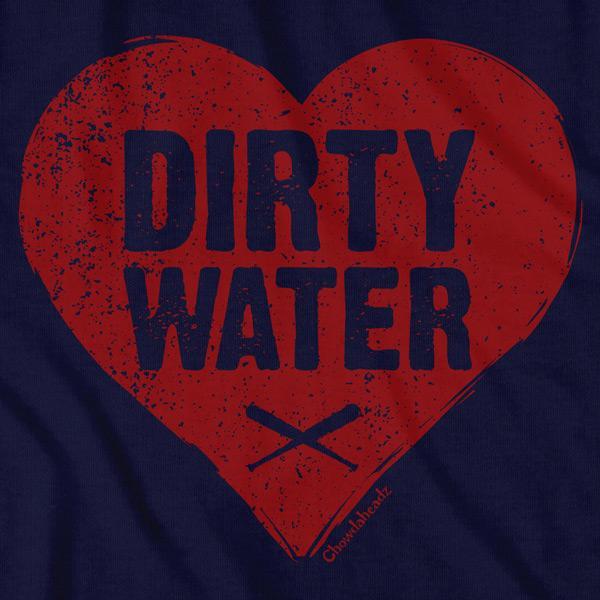 Dirty Water Baseball Heart T-Shirt