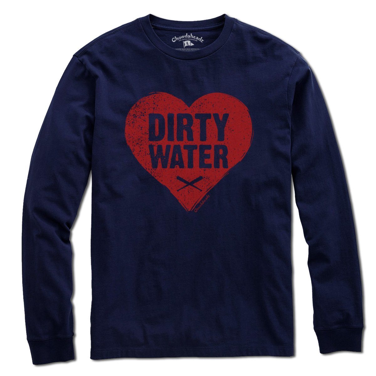 Dirty Water Baseball Heart T-Shirt