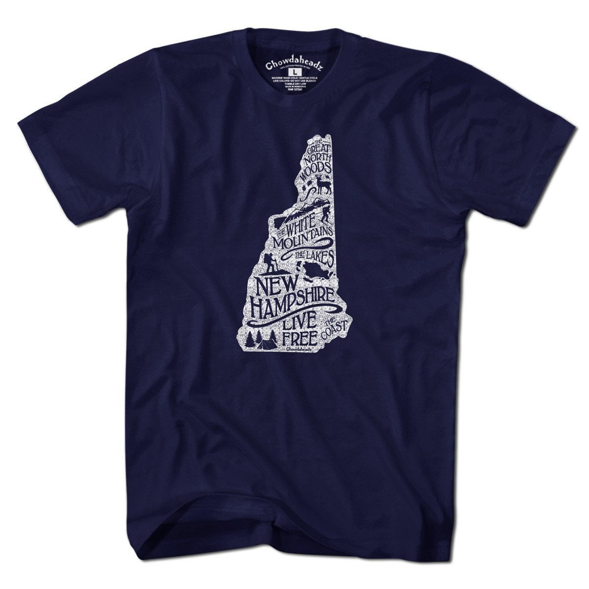 Live Free New Hampshire State T-Shirt