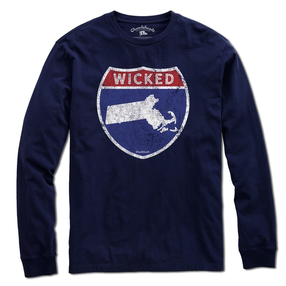 Wicked Massachusetts Highway Sign T-Shirt