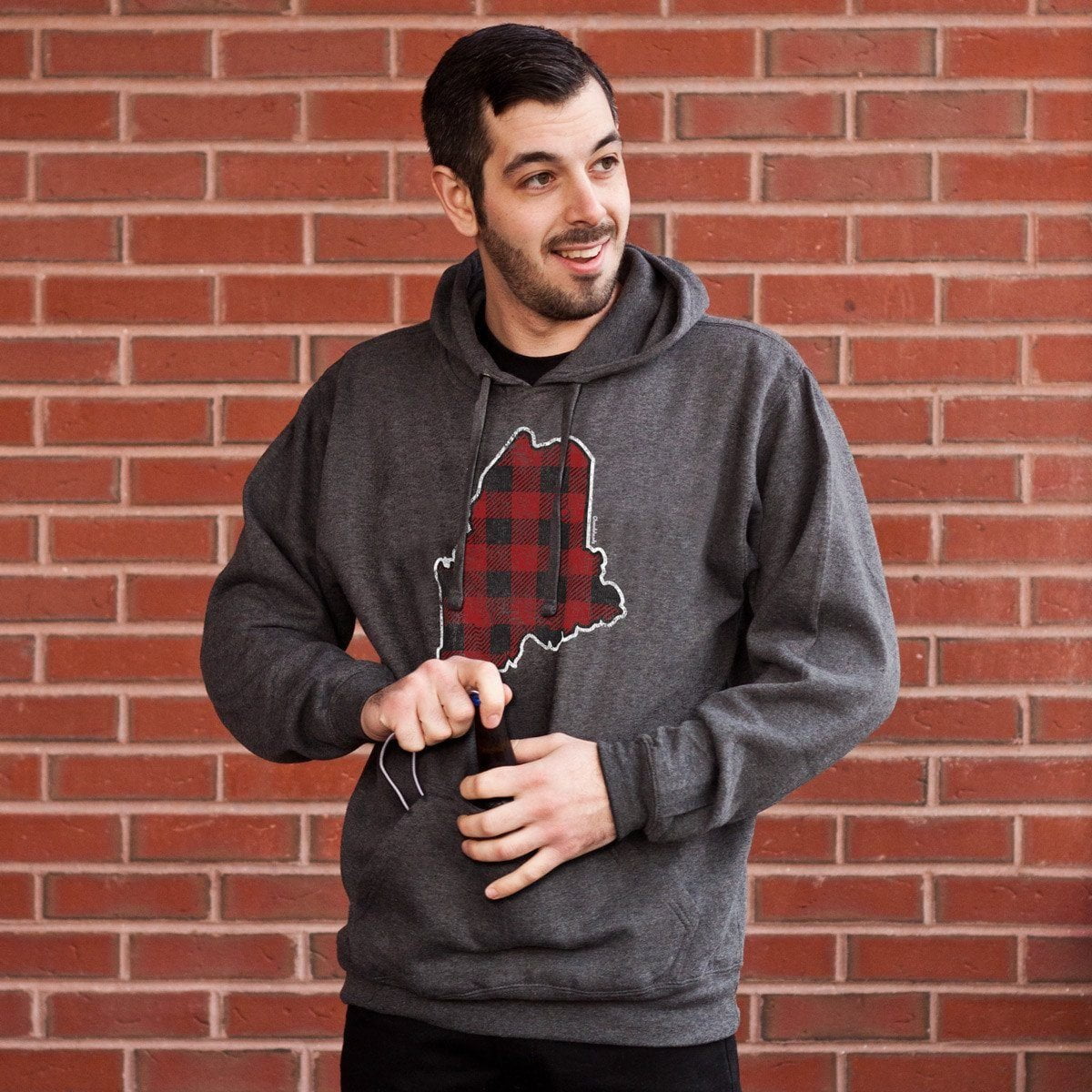 Buffalo Plaid Maine Tailgater Hoodie