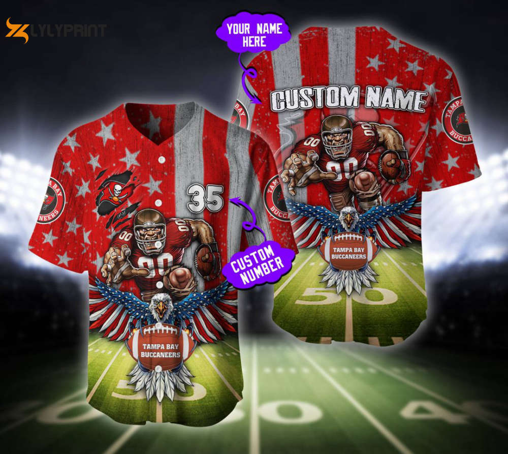 Tampa Bay Buccaneers Baseball Jersey Custom Name And Number Gift For Men Women - lylyprint.com