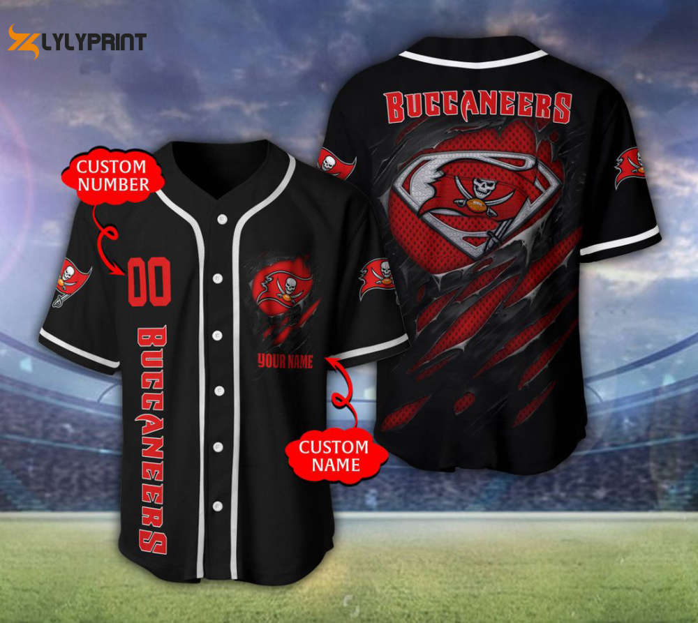 Tampa Bay Buccaneers Personalized Baseball Jersey Fan Gifts - lylyprint.com