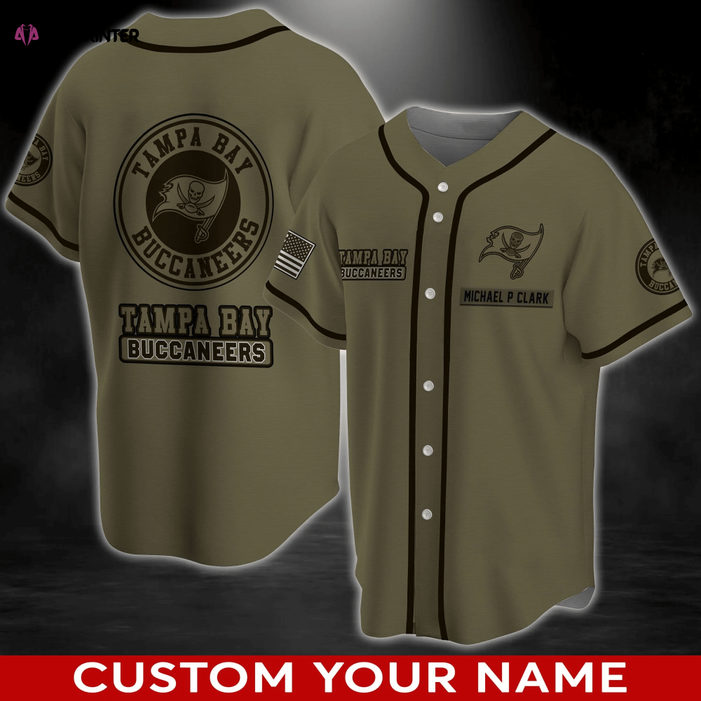 Tampa Bay Buccaneers Personalizedizable Baseball Jersey Shirt FVJ - Aopprinter