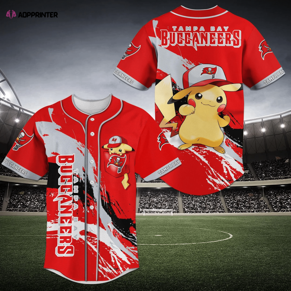 Tampa Bay Buccaneers Pikachu Baseball Jersey Shirt Gift For Fans - Aopprinter