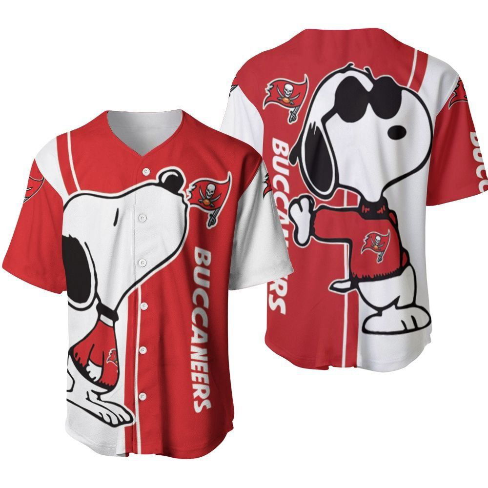 Tampa Bay Buccaneers snoopy lover Printed Baseball Jersey Gifts for Fans - lylyprint.com