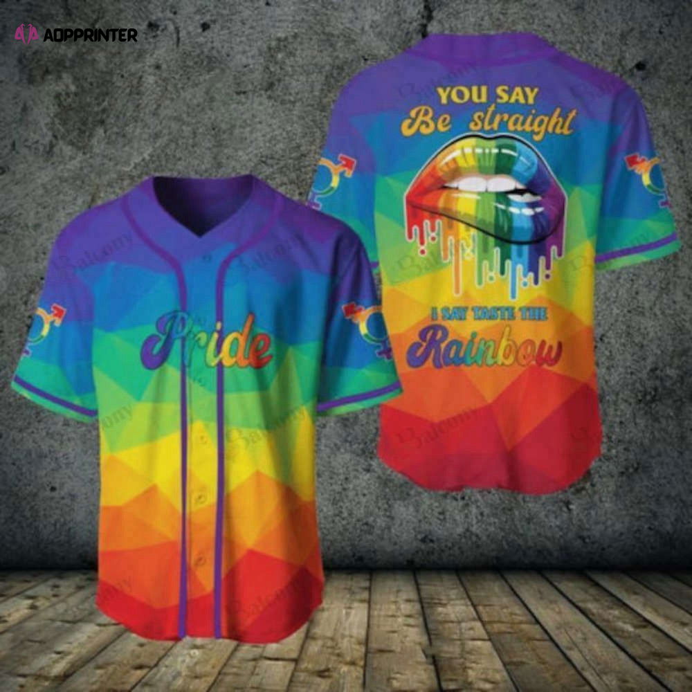Taste The Rainbow Baseball Jersey 417: Engaging Baseball Tee for LGBT Community - Aopprinter