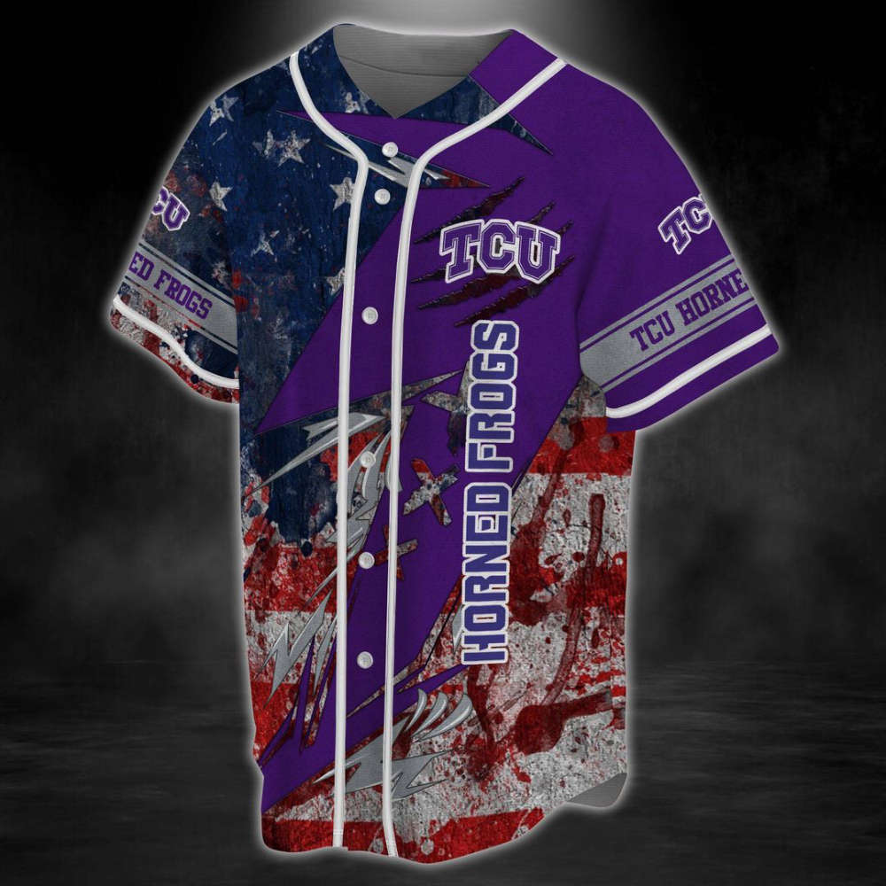 TCU Horned Frogs Baseball Jersey Gift For Men Women - lylyprint.com